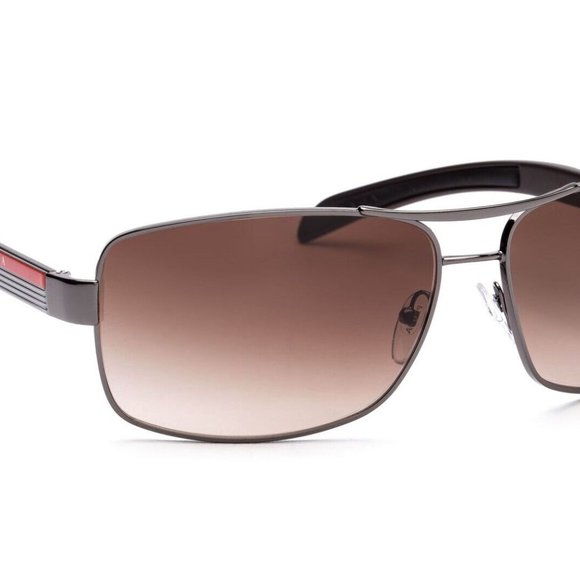 PRADA 'Linea Rossa' Authentic Men's Sunglasses 0PS54IS Gunmetal Brn Gradient NIB - Picture 12 of 16